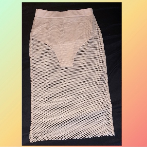 Two piece set sheer skirt with top 🤎 - Picture 2 of 2